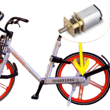 Good quality long lifetime dc gear motor for bike hub lock